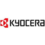 Red logo to the right of the word Kyocera